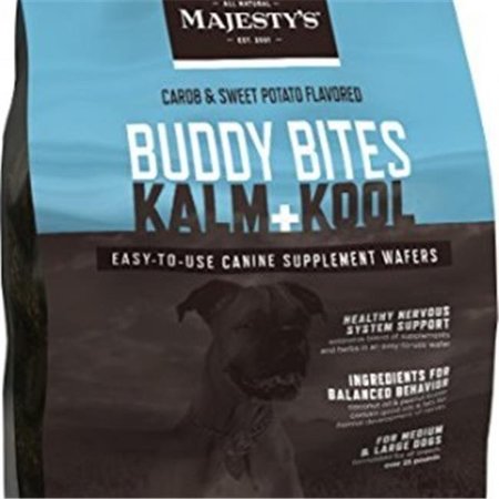 MAJESTYS Majestys MBBKK56 Buddy Bites Kalm & Kool; Grain-Free Formula Carob & Sweet Potato - 56 count MBBKK56